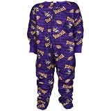 NFL Gerber Minnesota Vikings Infant Purple Touchdown Fleece Blanket Footed Sleeper (12 Months)