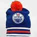 Edmonton Oilers Mitchell & Ness Vintage Jersey Stripe Cuffed Knit Hat