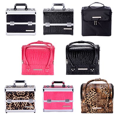 Kunstleder Leopard Makeup Nailart Koffer Kosmetikkoffer Schmuckkoffer Schminkkasten Beauty Preisvergleich