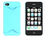 Sea Green Credit Card ID Case for Apple iPhone 4 (Fits AT&T & Verizon Model ....