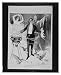 Historic Theater Poster (L), Magician holding rabbit and conjuring spirit surrounded by demon