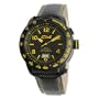 Carbon 14 Men's E3.2 Earth 3H iBeam Tech Carbon and Yellow Dial Watch