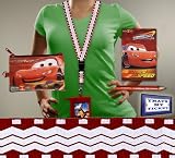 Disney Pixar Cars Lanyard Key Chain With Ticket Holder / Purse