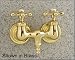 Chrome Clawfoot Tub Filler Faucet with Cross Handles