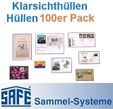 Produkt-Bild: 100 x SAFE NR. 9262 POSTKARTENH&Uuml;LLEN ANSICHTSKARTENH&Uuml;LLEN KLARSICHTH&Uuml;LLEN - AUSSENFORMAT 157 x 113 mm - 3-seitig GESCHLOSSEN SCHMALSEITE OFFEN - WEICHMACHERFREI - IDEAL F&Uuml;R NEUE POSTKARTEN & ANSICHTSKARTEN & EINSTECKKARTEN DIN A6 & FOTOS 10 x 15 cm