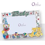 Pewter Frame - Baby, Clown, and Toys