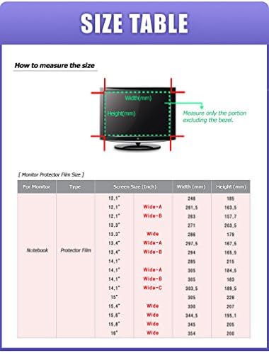 [15" 305mm (W) x 228mm (H)] NANOBLIND Privacy Screen Filter Film for 15-inch LCD Laptop Notebook