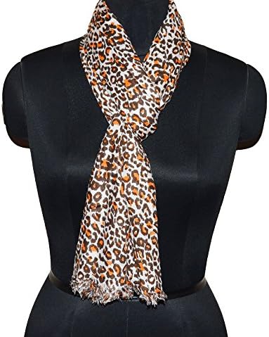 Trinkets Women's Fashion Scarf Rayon DIY Wrap Leopard Print Scarves Stole India