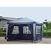 Pavillon PE Gartenzelt mit 4 Seitenteilen in Blau