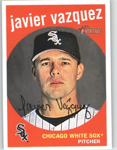 2008 Topps Heritage #5 Javier Vazquez GB SP - Chicago White Sox (Baseball Cards)