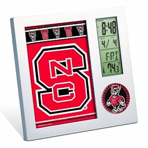 NCAA North Carolina State Wolfpack Digital Desk Clock