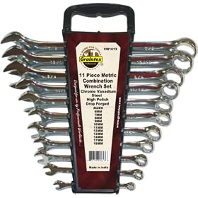 Graintex CW1613 Metric Combination Wrench Set, 11-Piece
