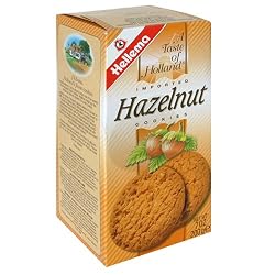 Hellema Taste of Holland Cookies, Hazelnut, 7-Ounce Packages (Pack of 12)