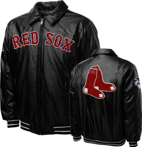 Boston Red Sox Faux Leather Varsity Jacket