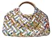 Wooden Handle Woven Recycled Juice Container Purse
