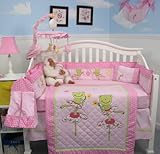 SoHo Twin Froggies Tale Baby Crib Nursery Bedding set 10 Pieces