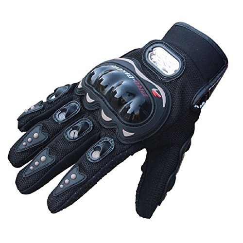 Towall black short sports leather motorcycle motorbike …