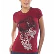 Juniors Skull Filigree Vintage Tee - Cardinal Red