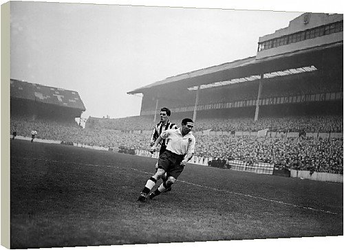 Box Canvas Print of Alf Ramsey Football Tottenham Hotspur v Newcastle United from Mirror Photos
