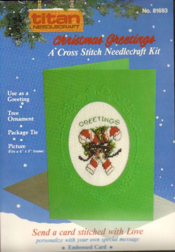 Christmas Grettings : A Cross Stitch Needlecraft Kit #81693