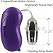 Ultra Powerful Vibrating Universal Bullet (Purple) - Multi Speed remote with Silver egg Bullet