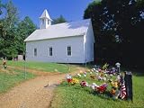 Primitive Wooden Baptist Church, in the Old Pioneer Community at Cades Cove, Tennessee, USA Photographic Poster Print by Robert Francis, 40x30