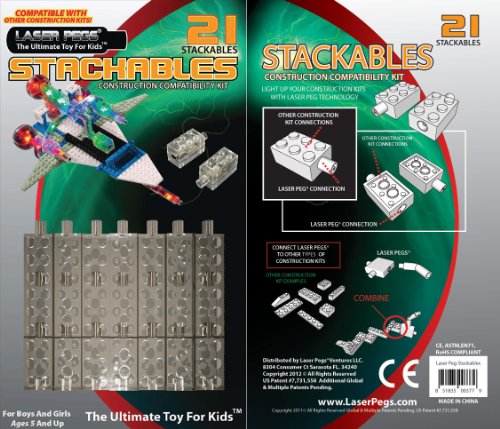Laser Pegs Stackables Construction Compatability Kit