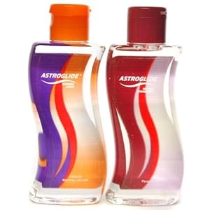 Astroglide 10 oz Warming and Strawberry Lube Personal Lubricant Economy Pack
