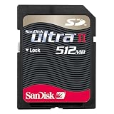 Sandisk 512 MB Secure Digital Ultra II (SDSDH-512-901, Retail Package)