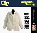 Georgia Tech Yellow Jackets Scrub Style Short Consultation Jacket from GelScrubs - B000BJFM94