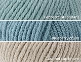 Kokobino - Knit Your Own - Cashmere Beanie Hat and Socks, Knitting Kit : Blueberry Crush 0-12 CAS1002