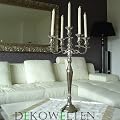 Kerzenleuchter 80cm, 5-flammig, Kerzenst�nder vernickelt wie auf Bild!