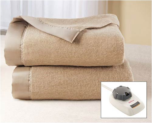 Sunbeam Queen Royal Nights Mushroom Electric Heated Warming Blanket