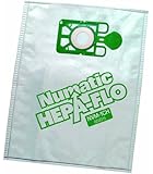 Numatic NVM-1CH HepaFlo' Disposable Filter Bags Pack - for the "Henry" HVR200A, the "Hetty" HET200A, the "James" JVP180, and the "Henry Micro" HVR200M Vacuum Cleaners - (10-Bags Per Pack)
