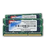 Patriot Signature 4 GB DDR3 PC3-8500 1066MHz Dual Channel SoDIMM Memory Kit PSD34G1066SK