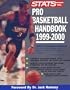 Stats Pro Basketball Handbook 1999-2000