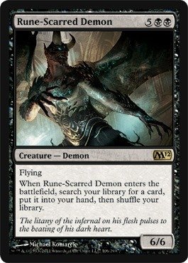 Magic: the Gathering - Rune-Scarred Demon - Magic 2012 On Sale