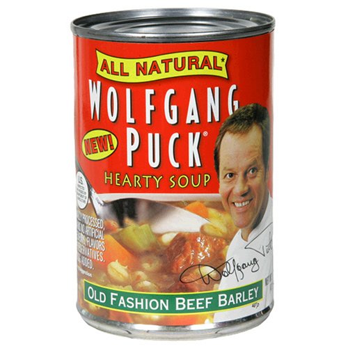 Wolfgang Puck Old Fashion Beef Barley Soup, 14.5-Ounce Cans (Pack of 12) by Wolfgang Puck