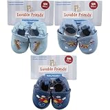 Boys Applique Slip-on Baby Booties