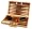 Deluxe All Wood Backgammon Set - 15"