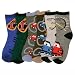 Lot of 6 pairs Boys Cars Computer Crew Socks