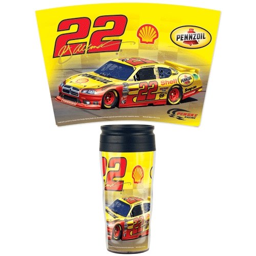 AJ ALLMENDINGER OFFICIAL 16OZ CAPACITY NASCAR TRAVEL MUG