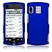 Blue Rubberized Hard Phone Cover Protector Case for Kyocera Zio M6000