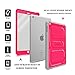 Fintie Apple iPad Air Case - CaseBot Tuatara Series Rugged Unibody Dual Layer Hybrid Full Protective Cover with Built-in Screen Protector and Impact Resistant Bumper, Lifetime Warranty, Magenta
