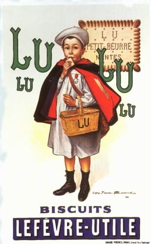 Biscuits Lefevre -Utile / Lu-Lu Vintage Chocolate Advertisement