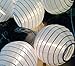 Spring Rose(TM) White Paper Lantern Party String Lights. These Are Perfect For Wedding Decorations. Great For Small Get-Togethers or Large Events. Be Sure You Add These to Your List of Party Supplies!!!