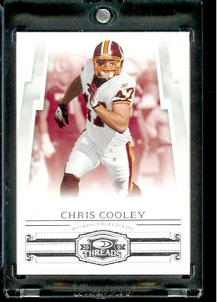 2007 Donruss Threads Football Cards # 125 Chris Cooley - Washington Redskins