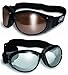 (2 Goggles) Motorcycle ATV Riding Clear Mirror and Driving Mirror Glasses Sunglasses