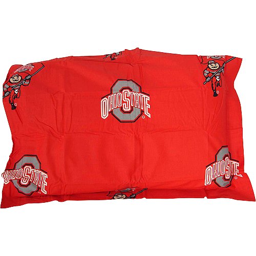 Ohio State Buckeyes Solid Pillow Cases From College Covers Standard Pillowcase