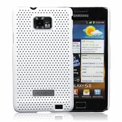 SAMGS2CCWH metal look snap on Case white passend f�r Galaxy S2 i9100
